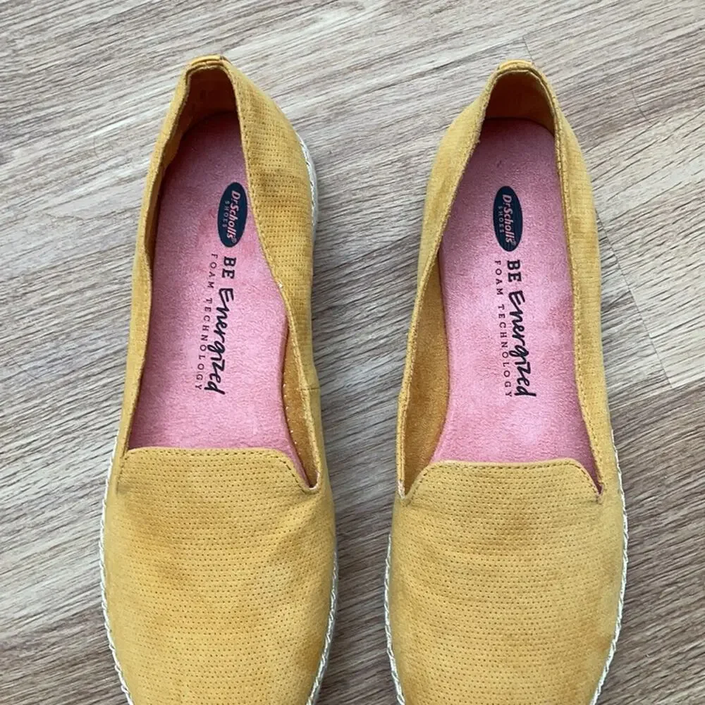 NWOT Dr. Scholl’s Slip On Yellow Espadrille